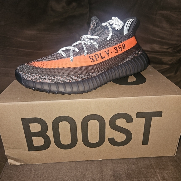 Adidas Yeezy Boost 350 V2 with Orange Stripe,10